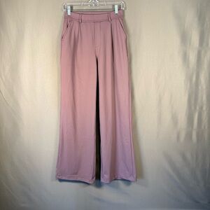 Halara Flex DayStretch High Waisted Pocket Work Flare Pants Purple Sandalwood XS